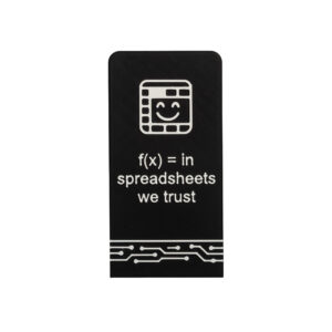 f(x) = in spreadsheets we trust
