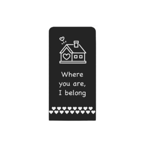 Where you are, I belong - Ayrora quote card