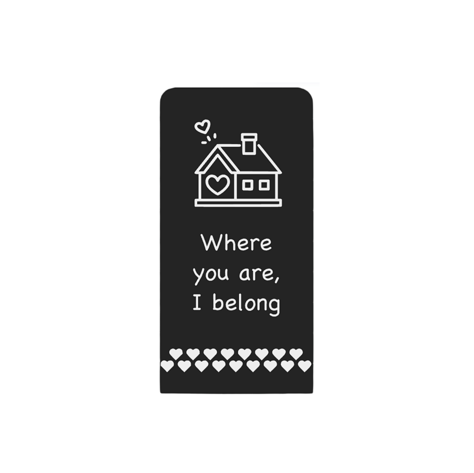 Where you are, I belong - Ayrora quote card