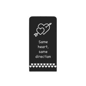 Same heart, same direction - Ayrora quote card