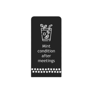 Mint condition after meetings - Ayrora quote card